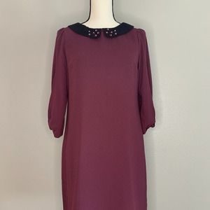 LC LAUREN CONRAD | Purple Collared Shift Dress | Size XS | EUC